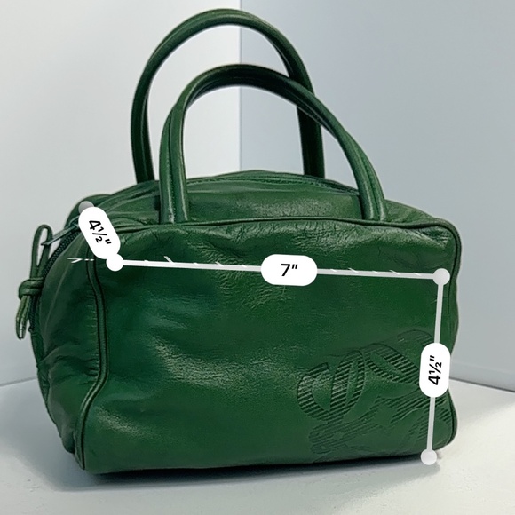 LOEWE mini bag tote with the anagram logo, Green - Picture 1 of 12